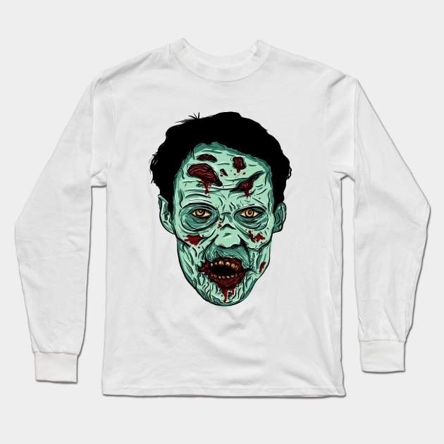 Zombie Long Sleeve T-Shirt by tombst0ne